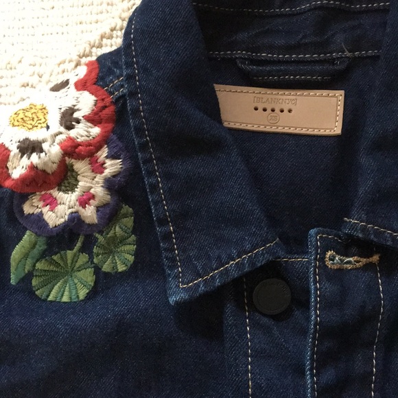 [BLANKNYC] embroidered denim jacket SIZE XS - Picture 6 of 15